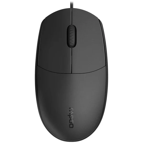 ماوس رپو Rapoo N100 Optical Wired Mouse 1600 DPI Black