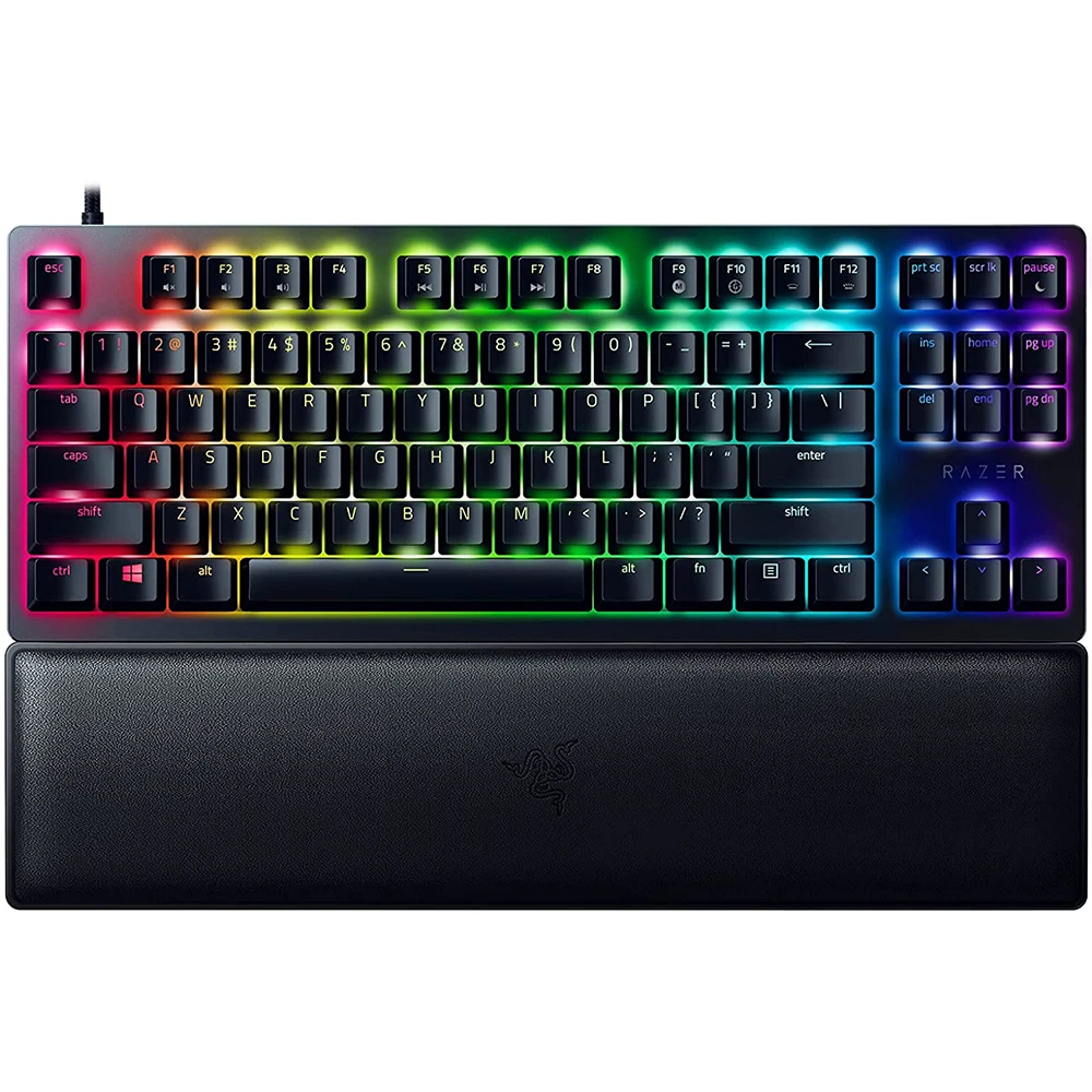 کیبورد گیمینگ لیزر مدل HUNTSMAN V2 TENKEYLESS PRUPLE SWITCH